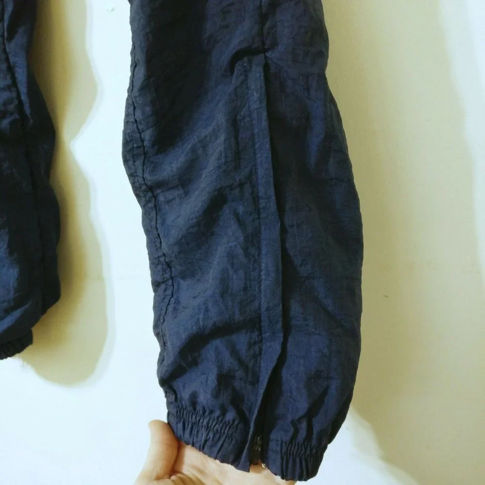 4/$20 Vintage 90's Reebok High Waist Nylon Jogger Track Pants Blue